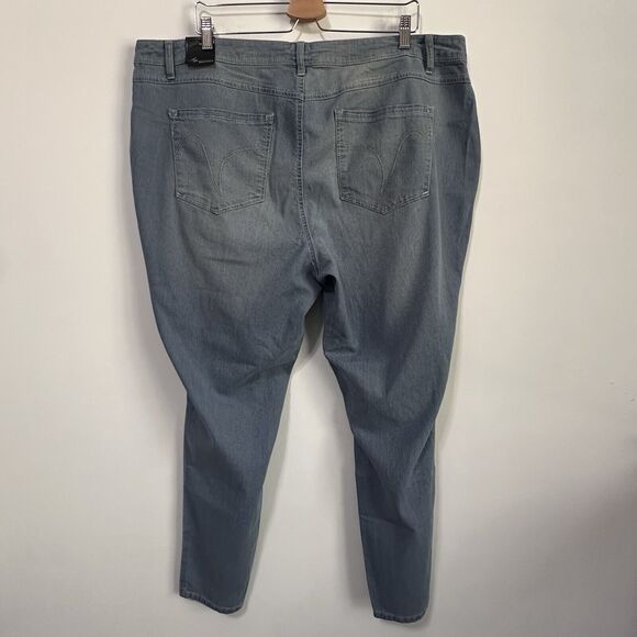 A3 Jeans Plus 22W Classic Skinny Blue Nol 42x29 Casual Stretch Womens NEW - Picture 8 of 10